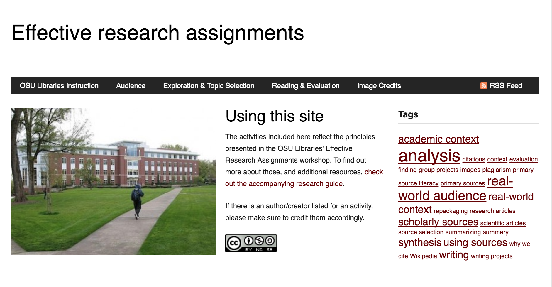 community of online research assignments